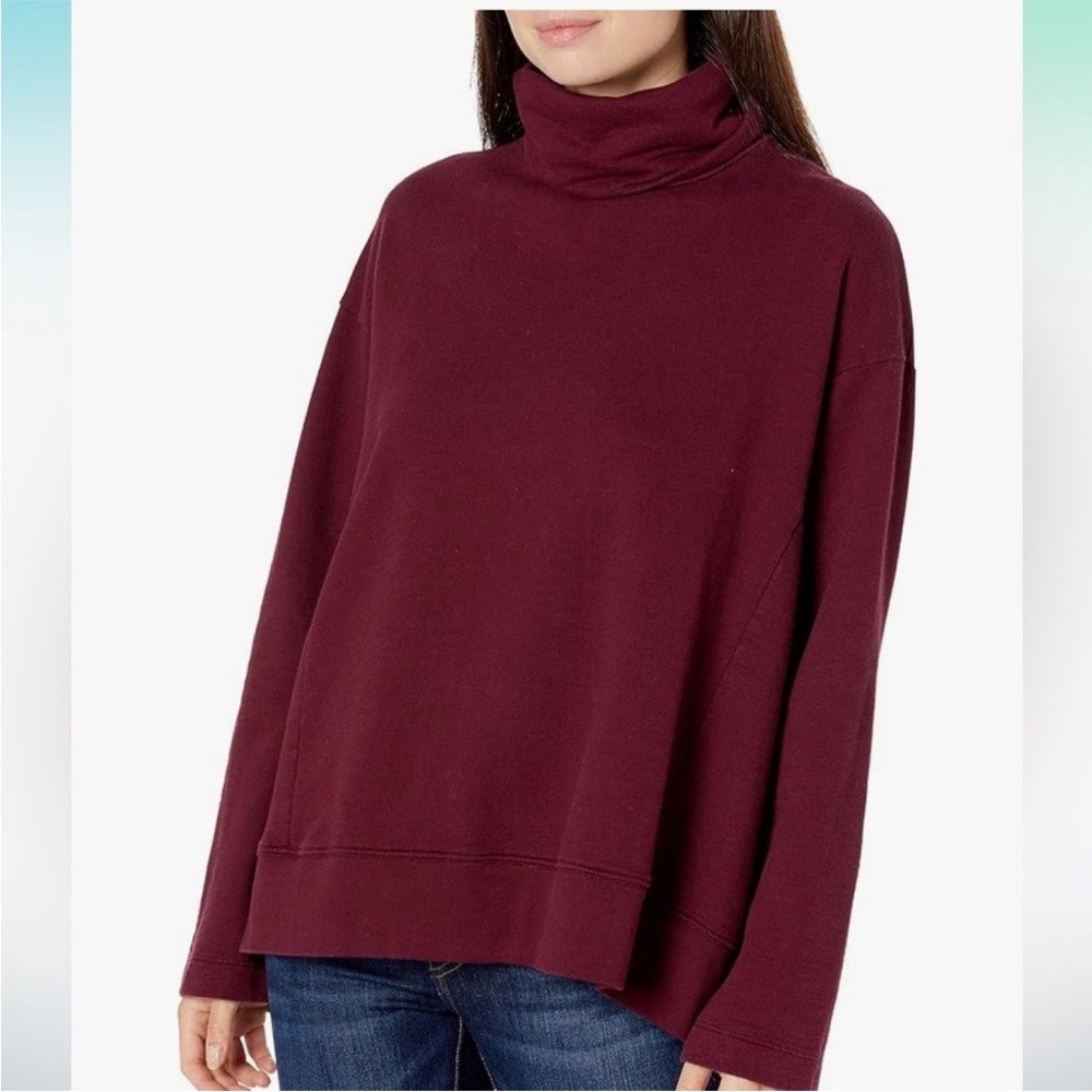 Ag Adriano Goldschmied Burgundy Turtleneck Sweater